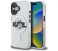 Karl Lagerfeld IML Choupette Sketch Logo MagSafe do iPhone 17 Przezroczysty