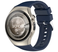 Bizon Strap Watch Silicone S do Huawei Watch 5 42 mm granatowy