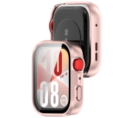 Bizon ze szkłem do Huawei Watch Fit 4 jasnoróżowy
