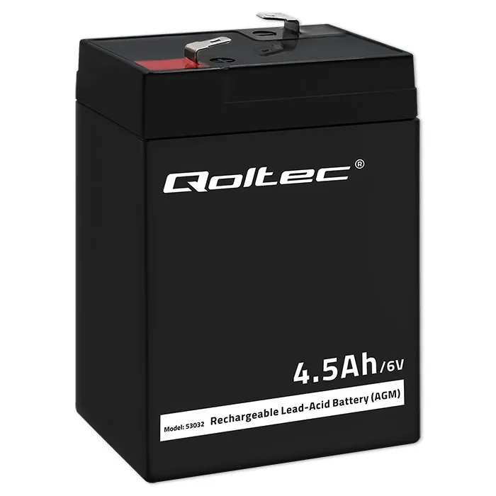 Qoltec 53032 AGM 6V 4.5Ah miniaturka