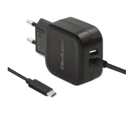 Qoltec 50190 USB-A USB-C 17W Czarny