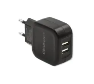 Qoltec 50186 2x USB 17W Czarny