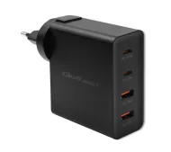 Qoltec 52383 Power Pro GaN 2x USB-A 2x USB-C 130W Czarny