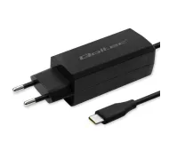 Qoltec 52419 Super Fast GaN USB-C 65W Czarny