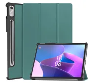 Bizon Case Tab Croc z klapką do Lenovo Xiaoxin Pad Pro 2022 / P11 Pro Gen 2 Ciemnozielony