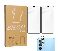 Bizon 2x Szkło + szybka na aparat Edge Pack do Samsung Galaxy A24 4G