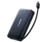 Baseus PicoGo Qi2 Magnetic 10000mAh 27W Wbudowany kabel USB-C Czarny