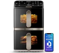 Philips Ovi Stacked Dual Basket NA462/80 2750W 10l Aplikacja mobilna