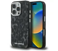Karl Lagerfeld IML Leopard Pattern MagSafe do iPhone 16 Pro Czarny