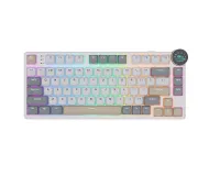 Royal Kludge RK-N80 Low-Profile Brown Tactile Biało-Szary