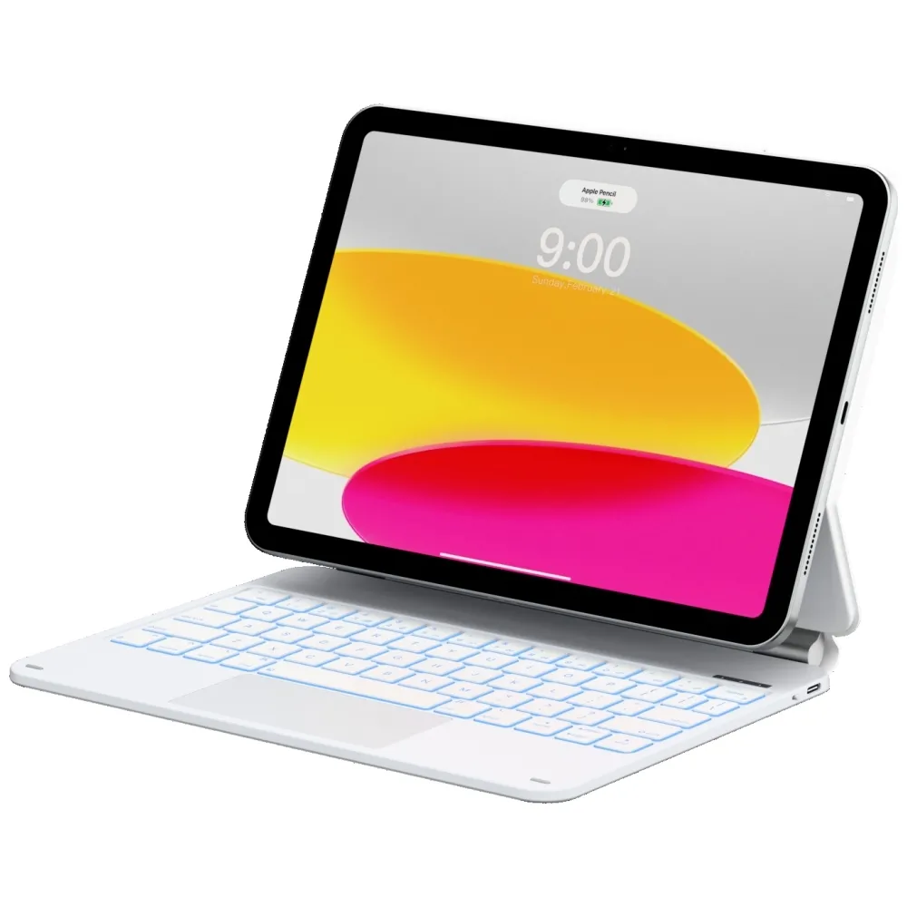Typecase Edge z klawiaturą do iPad 11" A16 2025/iPad 10.9" 2022 Biały