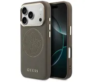 Guess Perforated 4G MagSafe do iPhone 17 Pro Brązowy