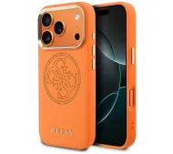 Guess Perforated 4G MagSafe do iPhone 17 Pro Pomarańczowy