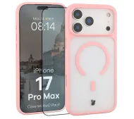 Bizon Case MatteO Pack do iPhone 17 Pro Max Jasnoróżowy