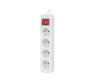 Lanberg PS1-04E-0150-W 4 gniazda 1,5m Biały