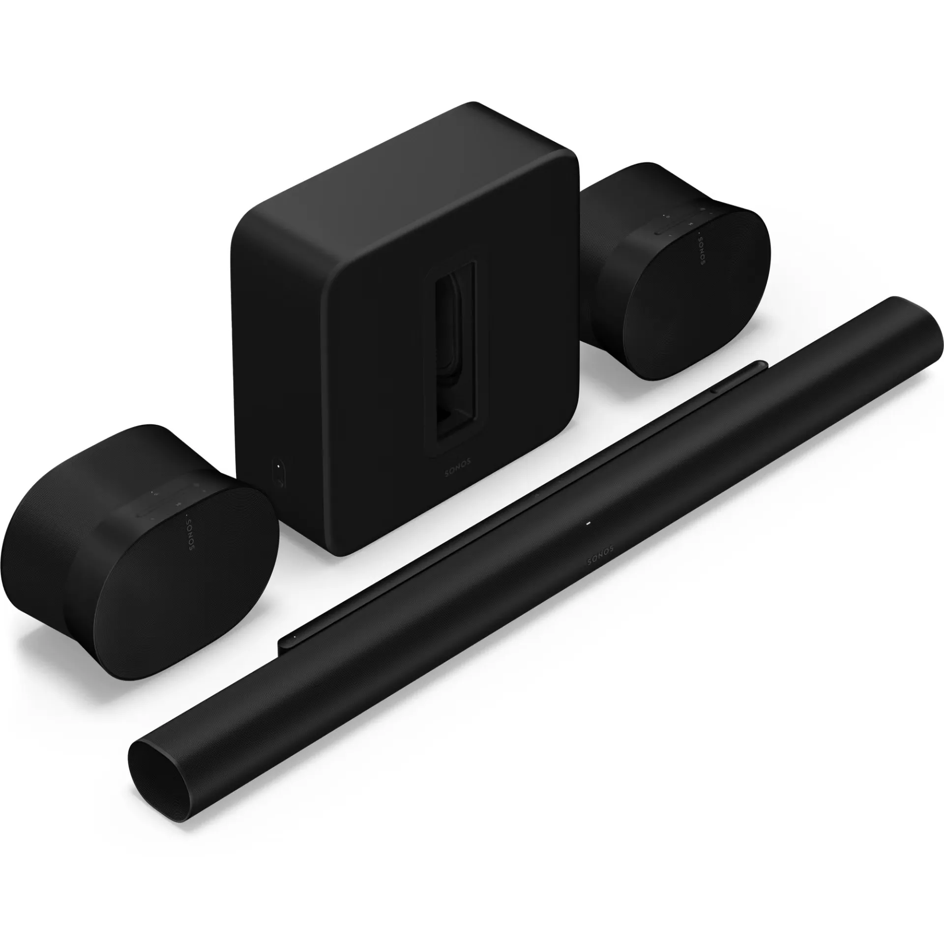Sonos ARC Ultra Wi-Fi Bluetooth AirPlay Dolby Atmos + Głośniki Sonos Era 300 + Subwoofer Sonos SUB Gen4 Czarny
