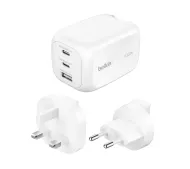 Belkin BoostCharge Pro WCH016HQWH GaN, 2x USB-C USB-A 100W Biały