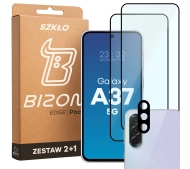 Bizon Szkło + szybka na aparat Glass Edge Pack do Galaxy A37 5G 2 sztuki