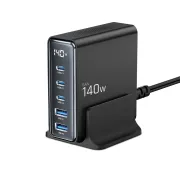 Tech-Protect DC140W-GAN 5 biurkowa 2x USB-A 3x USB-C 140W Czarny