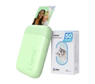 Przenośna Drukarka Do Zdjęć Liene Pearl Foto Z Telefonu Bluetooth Zielona