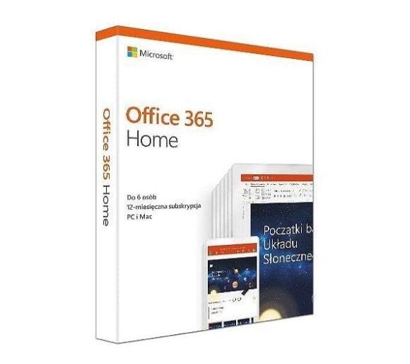 oprogramowanie Microsoft Office 365 Home Box 1 rok
