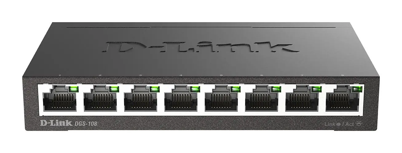 D-Link DGS-108 Czarny
