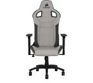 Corsair T3 Rush Gamingowy do 120kg Tkanina Jasnoszary