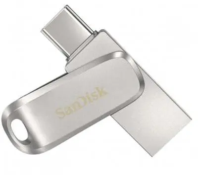 SANDISK Ultra Dual Drive Luxe 256GB USB Typ C / USB 3.0 Srebrny