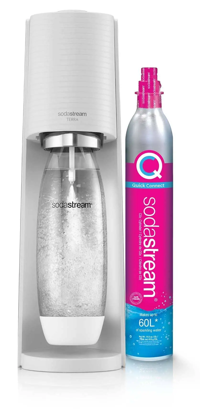 Sodastream Terra Biały + Nabój z gazem CO2