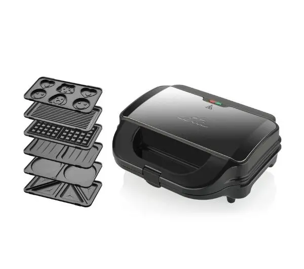 ETA Sorento Plus 6w1 515190000 Trójkąty Gofry Panini Ciastka Naleśniki Muszle 900W