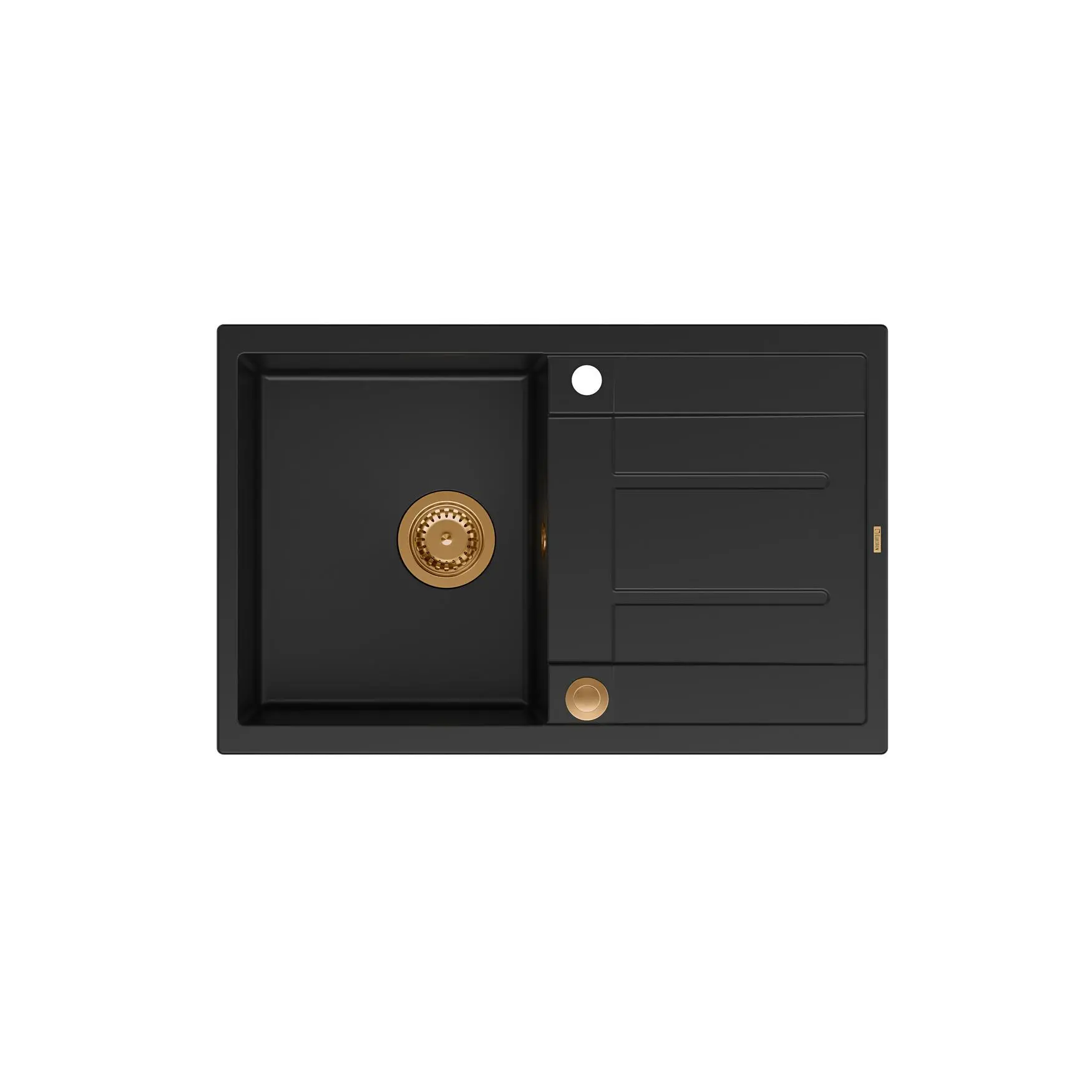 Quadron HB8203U7-C1 P2O Morgan 111 Granitowy Czarny mat/Miedziany