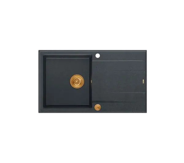 Quadron HCQE8650U8_PVDC1 P2O Evan 111 Granitowy Czarny metalik/Miedziany