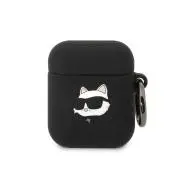 Karl Lagerfeld Silicone Choupette Head 3D KLA2RUNCHK do AirPods 1/2 Czarny