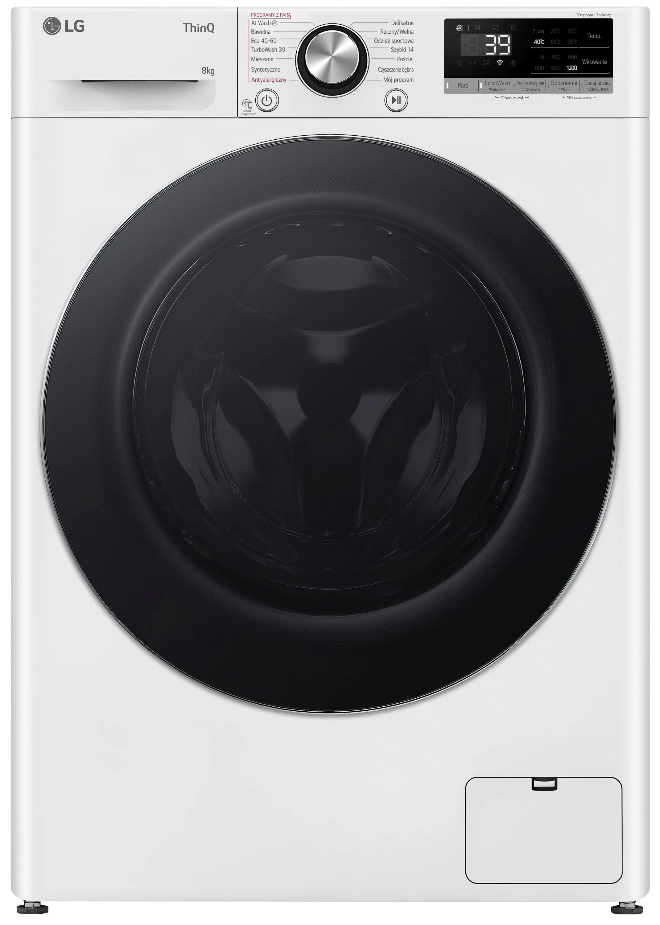 LG Vivace F2W8S722W Slim 8kg 1200obr/min Zdalne sterowanie