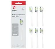 Końcówki do szczoteczki sonicznej OCLEAN C04000276 Professional clean 6szt. Białe