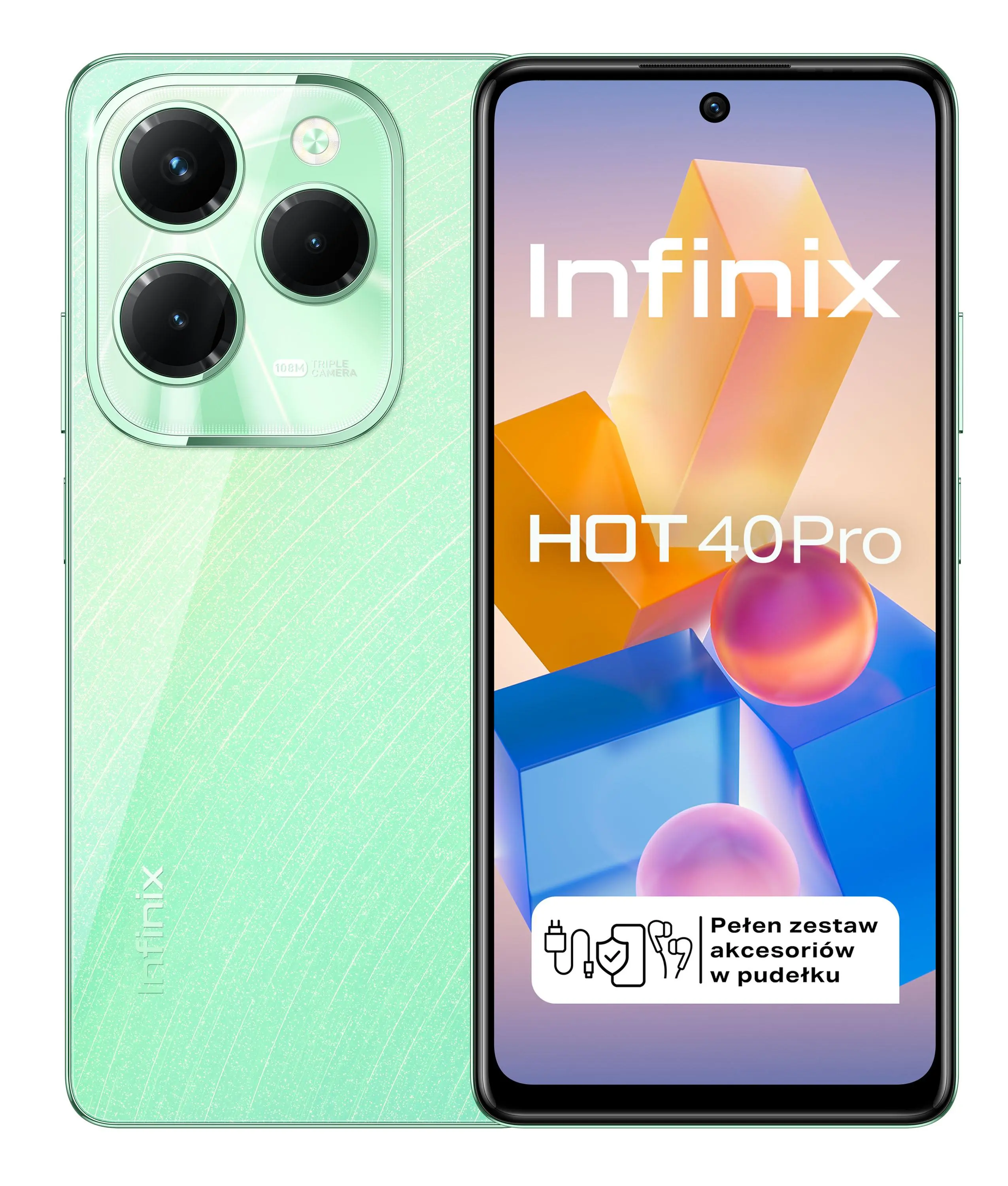 Infinix Hot 40 Pro 8/256GB 6,78" 120Hz 108Mpix Zielony