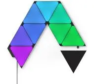 Nanoleaf Shapes Black Triangles Starter Kit 9szt