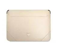 Guess Saffiano Triangle Logo GUCS14PSATLE 14" Beżowy