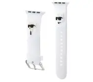 Karl Lagerfeld do Watch 42/44/45/49mm strap 3D Rubber Karl&Choupette Heads Biały