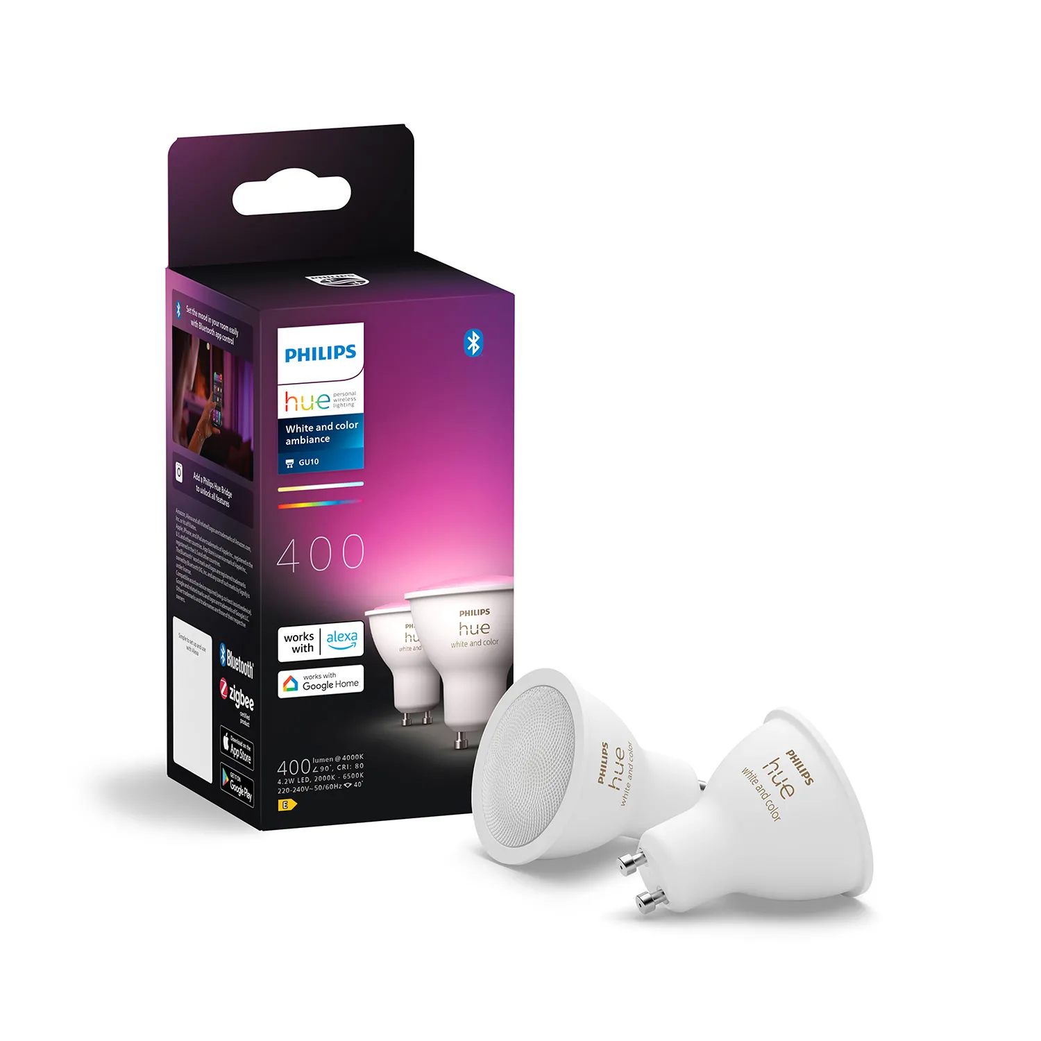 Philips Hue White and Colour Ambiance GU10 2szt.