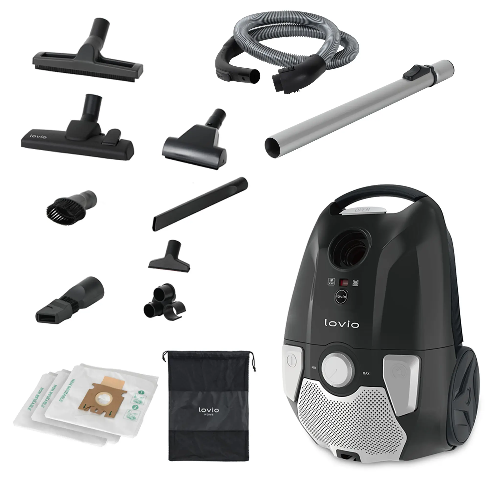 Lovio Home VacuuCapsule LVBVC001 700W Turboszczotka Szczotka do parkietów