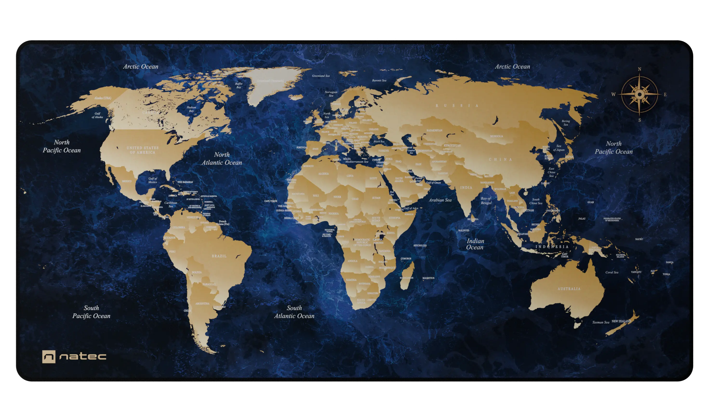 Natec World 800 x 400 mm Granatowy