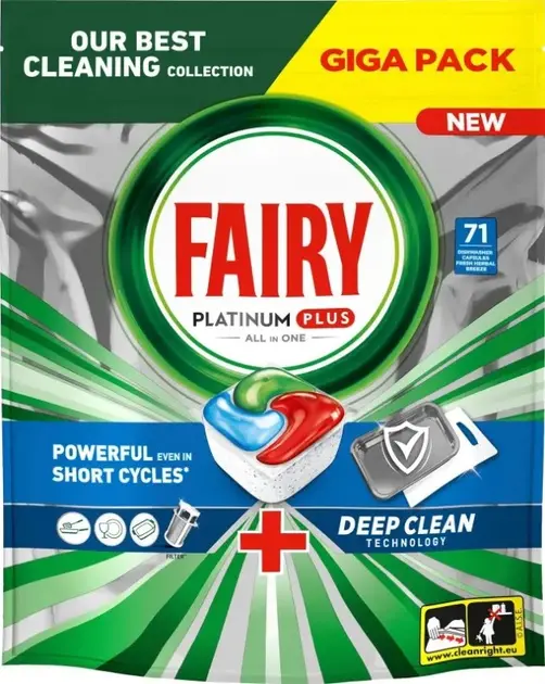 Fairy Platinum Plus All In One Fresh Herbal Breeze 71szt.