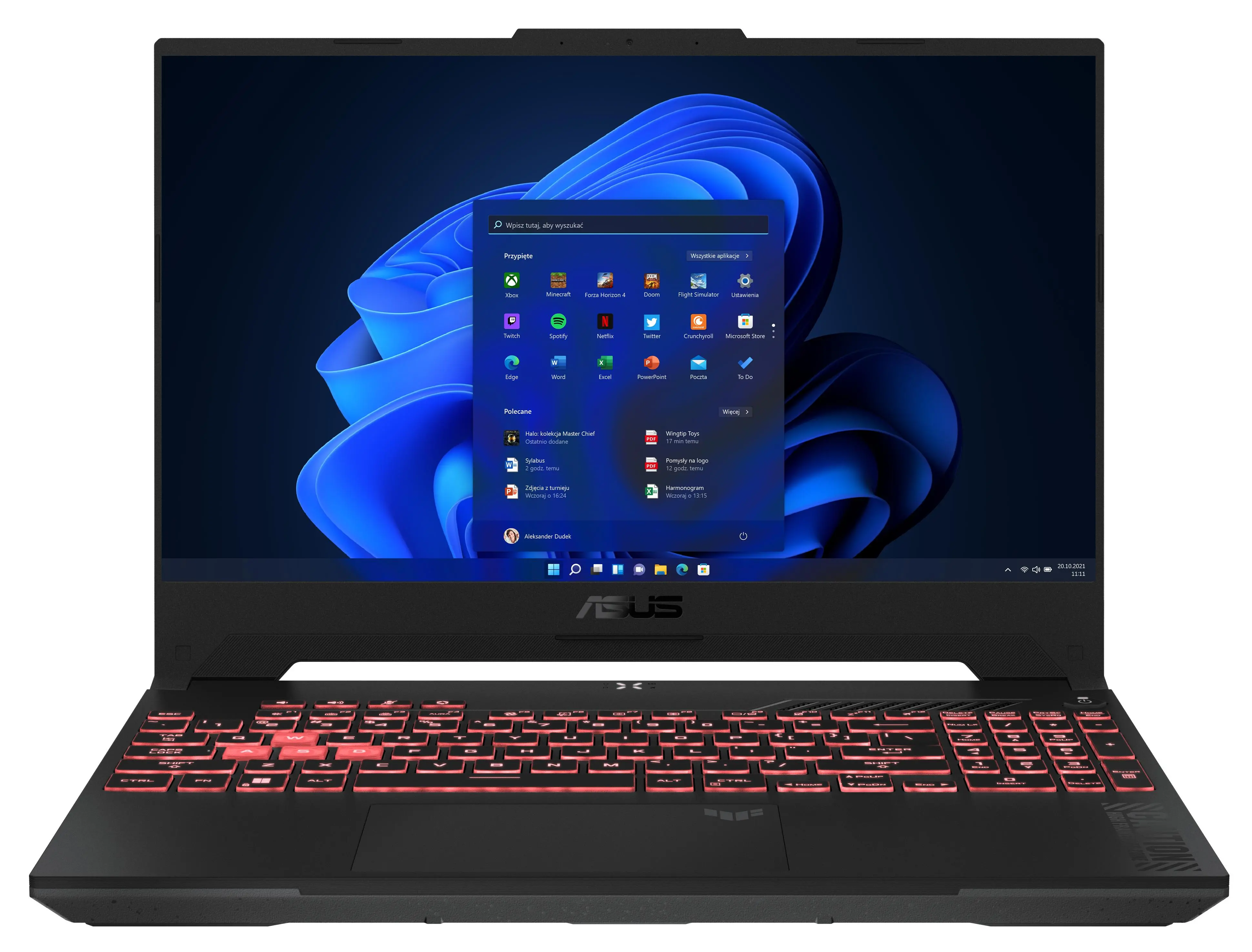 ASUS TUF Gaming A15 FA507NVR-LP017W 15,6'' 144Hz R7 7435HS 16GB RAM 512GB Dysk SSD RTX4060 DLSS3 Win11 Szary