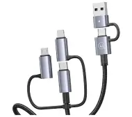 USAMS 6w1 Fast Charging 60W 1,2m Czarny