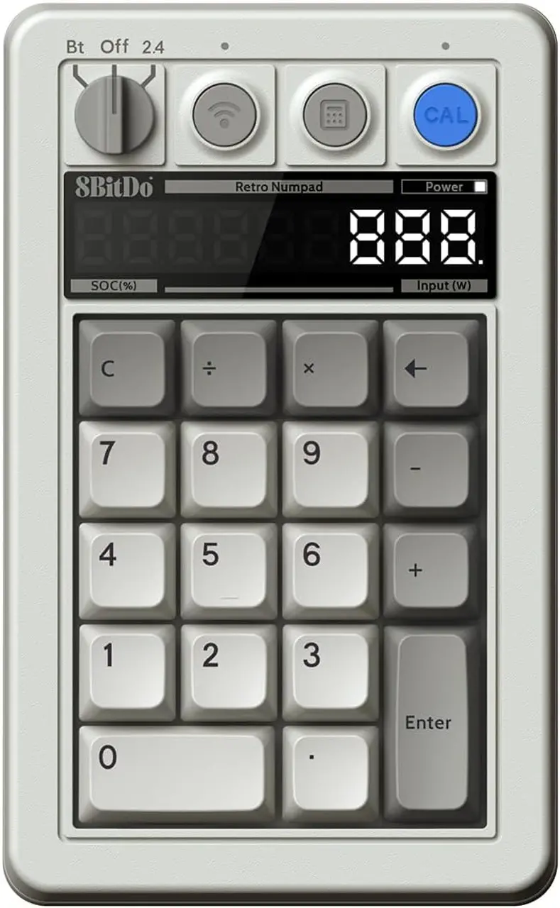 8BitDo Retro 18 Numpad M Edition Biały