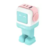 UGREEN Nexode RG Robot GaN 2x USB + USB-C 65W Różowo-niebieska