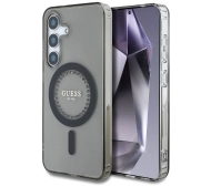 Guess Rhinestones Printed Classic Logo MagSafe do Galaxy S25 Czarny