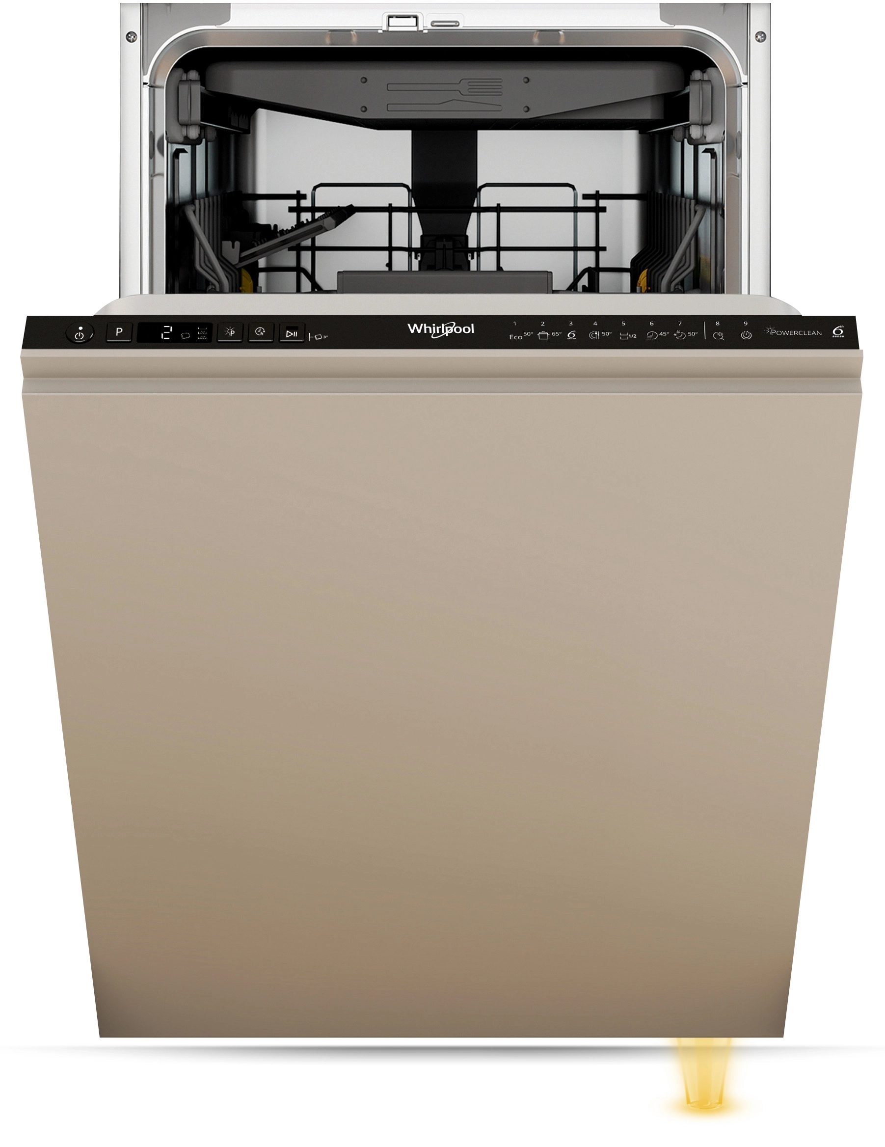 Whirlpool WH6IC11BS7LA0 45cm Automatyczne otwieranie drzwi Szuflada na sztućce