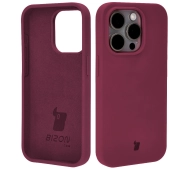 Bizon Silikonowe Soft do iPhone 15 Pro Ciemno-fioletowy